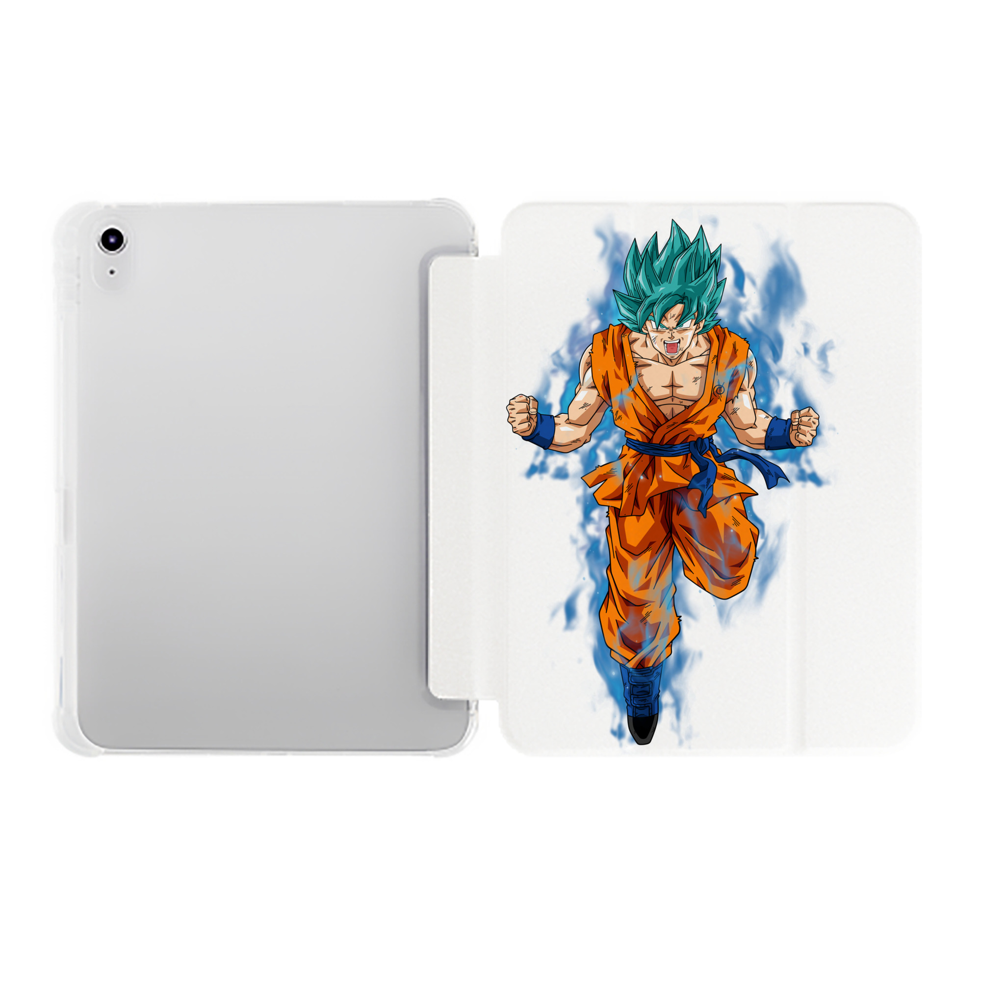 （画像用） ドラゴンボール 孫 悟飯（そんごはん）DRAGON BALL Son Gohan IPad ケース ペン収納付き 三つ折りスタンド PUレザー×シリコン 対応機種9.5/10.5/10.9インチ